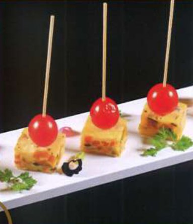 カボチャのキッシュ（盛り付け例）